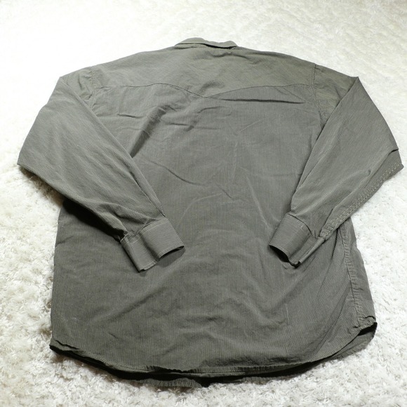 Larry Mahan Cowboy Collection Shirt Mens XL Gray Western Pearl Snap Cotton Rodeo - Picture 5 of 14